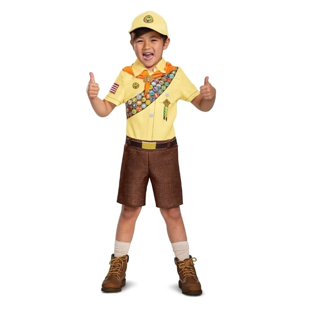Disguise Russell from Up Costume, Disney Pixar Movie Character Outfit M (7-8)